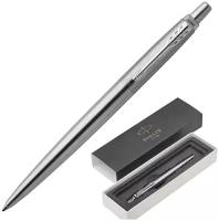 PARKER Ручка шариковая "Jotter Core Stainless Steel CT", корпус серебристый, хромированные детали, синяя, 1953170