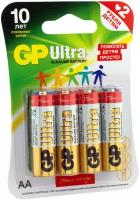 Батарейка GP Ultra Alkaline 15AUGLNEW LR6 AA (4шт.)