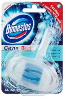 Подвесной блок для унитаза Domestos "3 в 1 Атлантик" 40г, твердый