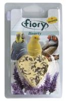 Био-камень для птиц Fiory Hearty Big с лавандой в форме сердца 100 г