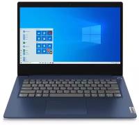 14" Ноутбук Lenovo IdeaPad 3-14ITL05 (1920x1080, Intel Celeron 1.8 ГГц, RAM 8 ГБ, SSD 256 ГБ, Win10 Home), 81X7007FRU, синий