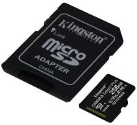 Карта памяти microSDXC Kingston Canvas Select Plus, 256 Гб, UHS-I Class U3 V30 A1, с адаптером