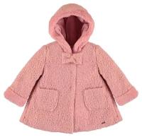 Пальто Mayoral для девочек, размер 86 (18 мес), цвет розовый
