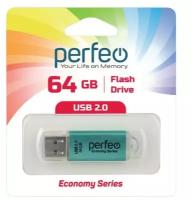 USB флешка Perfeo USB 64GB E01 Green ES