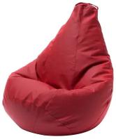 Кресло Мешок Груша Красная ЭкоКожа (XL, Классический)