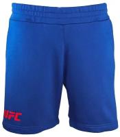 Мужские спортивные шорты UFC NAVY BLUE SHORTS LOGO RED синие, M/50