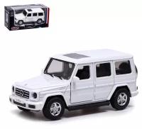 Машина металлическая MERCEDES-BENZ G350D, 1:42, инерция, открываются двери, цвет белый (1 шт.)