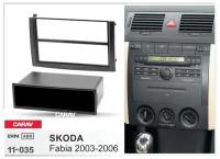 Переходная рамка 1-DIN для а/м SKODA Fabia 2003-06 (с карманом) CARAV 11-035