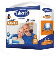 Подгузники-трусики для взрослых Liberty Premium р, M (объем талии 61-115 см), 10 шт