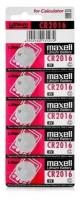 Батарейка Maxell CR2016 Lithium 5шт