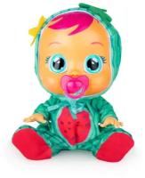 Интерактивная кукла IMC Toys Cry Babies Tutti Frutti, плачущий младенец Mel, 30 см, 93805 зеленый