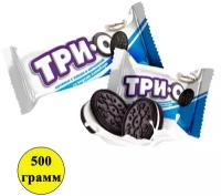 Печенье Трио с какао и вкусом пломбира - 500 грамм Акконд