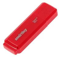 Флеш-карта SmartBuy Dock Red, 32 Гб, USB 2.0, чтение до 25 Мб/с, красная