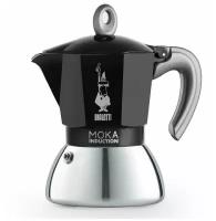 Гейзерная кофеварка Bialetti Moka Induzione Black 2 порций (80 мл) цвет черный