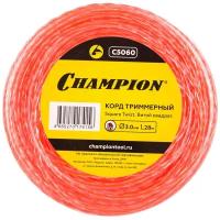 Леска для триммера Champion Square Twist DUO 3.0мм *28м (витой квадрат) C5060