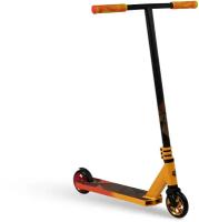 Самокат трюковой двухколесный городской DEWOLF DESPOT 120, для детей, подростков и взрослых, вращение руля 360, усиленный руль и дека, цвет оранжевый