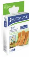Пластырь медицинский Ecoplast (Экопласт) набор крепкий на тканевой основе Спорт