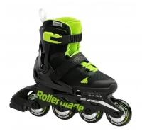 Детские ролики Rollerblade Microblade - 2022 Black/Green р. 28-32