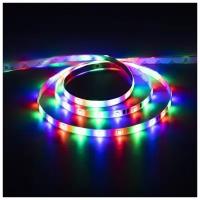 Комплект светодиодной ленты 12В, SMD2835, 5 м, IP65, с аксесс., 54 LED/м, RGB