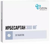 Ирбесартан таб. п/о плен., 300 мг, 28 шт