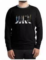 Свитшот DreamShirts Studio с принтом The Beatles / Битлз и Властелин Колец / Мужской Черный 54