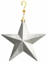Игрушка елочная Snowhouse ST1-S20S "звезда", серебряная 20 см