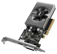 Видеокарта Palit VGA NVIDIA GeForce GT 1030, 2Gb DDR4/64-bit, PCI-E 3.0 x 4, 1xSL-DVI-D, 1xHDMI 2.0, LP, 1-slot cooler, active, Retail, PA-G