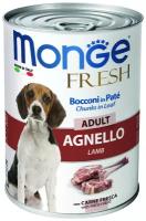 Влажный корм для собак Monge Fresh, ягненок 1 уп. х 1 шт. х 400 г