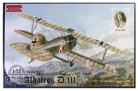 Roden Сборная модель Rod030 Немецкий истребитель-биплан Albatros D.III OEFFAG S.153 (Late), 1/72