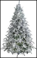 Искусственная Ель CRYSTAL TREES Маттерхорн заснеженная с вплетенной гирляндой 150м