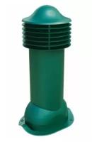 Вентиляционный выход 110 мм. для кровли из металлочерепицы типа монтеррей, утепленный, Viotto, RAL 6005 зеленый