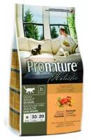 Сухой корм Pronature Holistic для взрослых кошек всех пород беззерновой с уткой и апельсином 5,44кг 55067