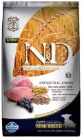 N&D Dog Ancestral Grain с ягненком и черникой низкозерновой сухой корм для щенков мелких пород 2,5кг