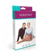 Гольфы Venoteks (Венотекс) 2-го класса компрессии с открытым носком, унисекс, 2P180 (2C113) с микрофиброй (Унисекс, Открытый, L, Бежевый)