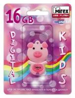 Флеш накопитель 16GB Mirex Pig, USB 2.0, Розовый