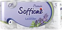 Туалетная бумага Soffione, ООО "Архбум тиссью групп, туалетная бумага Soffione Premio Toscana Lavender трехслойная белая 8 рул