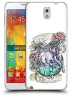Чехол задняя-панель-накладка-бампер MyPads рисунок коней в цветах для Samsung Galaxy Note 3 SM-N900/N9005 противоударный