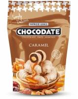 Финики с миндалем и карамелью в сочетании белого и молочного шоколада «Chocodate» 100 грамм