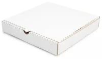 Коробка для пиццы бумажная 250*250*40 мм белая, 50 шт