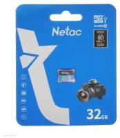 Карта памяти Netac P500 MicroSDHC 32Gb Сlass 10 80MB/s (NT02P500STN-032G-S)