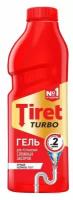 Гель Tiret Turbo для устранения засоров, 1л