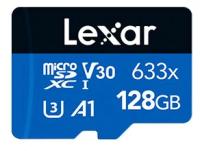 Карта памяти Lexar 128Гб, микро флешка microSDXC Class 10 V30