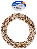 Игрушка для собак веревочная DUVO+ "Кольцо", коричневая, 14см (Бельгия)