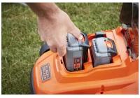 Газонокосилка аккумуляторная BLACK+DECKER BCMW33184L2, 2х18 Вольт, с 2-мя аккумуляторами и ЗУ