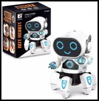 Интерактивная игрушка танцующий робот Robot Bot, цвет белый