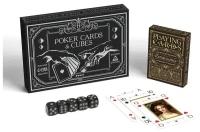 Подарочный набор 2 в 1 «Poker cards and cubes», 54 карты, кубики