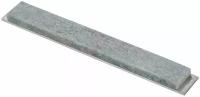 Брусок из натурального природного камня для заточки ножей на алюминиевой платформе Кварцит Аквамарин 15 х 1.6 х 0.5 см