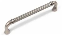 Ручка мебельная RIGATA, длина - 139 мм, установочный размер - 128 мм, цвет - AP - Cтаринное олово, материал-цинк-алюминий, RS531AP