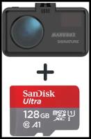 Видеорегистратор с радар-детектором Marubox M550R + SanDisk microSDXC UHS-I 128Gb (120mb/sec)