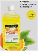 Mr. White/Средство для мытья пола OPTIMA Лимон-Апельсин концентрат 1л/Моющее для пола/Для уборки дома